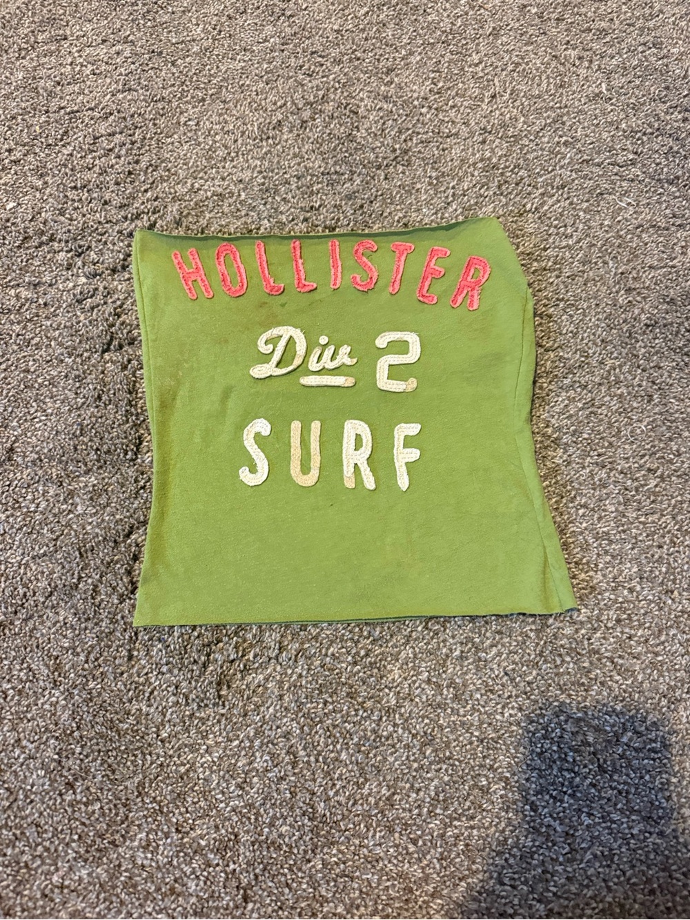 Hollister Green tube top with Pink Appliqué Logo - Picture 2 of 2
